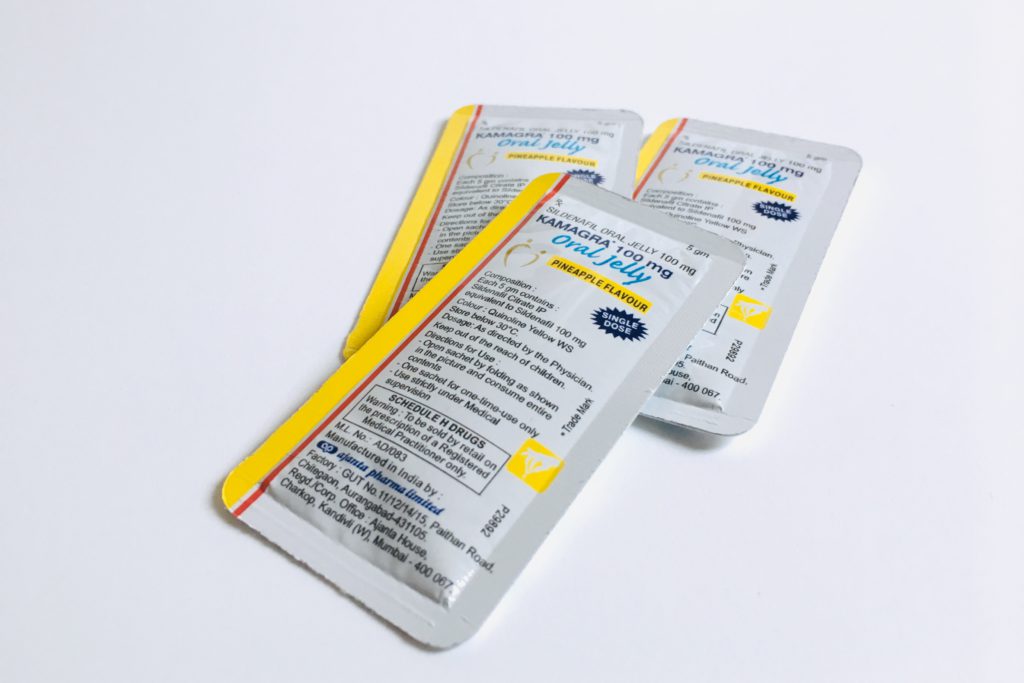 Kamagra Oral Jelly – balení a sáčky