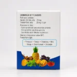 Apcalis-sx oral jelly 20 mg – zadní strana krabičky s přehledem složení