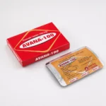 Avana 100 mg – krabička a zadní strana blistru