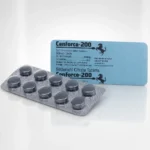Cenforce 200 mg – potištěný blistr a deset tmavých tablet