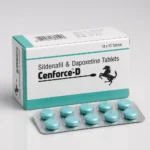 Cenforce-D 160 mg – krabička a blistr s deseti tyrkysovými tabletami