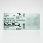 Cenforce 100 mg – zadní strana potištěného blistru