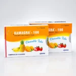 Kamagra 100 mg Chewable tabs – dvě krabičky žvýkacích tablet s ovocnými motivy