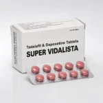 Super Vidalista 80 mg – krabička a blistr s deseti růžovými tabletami