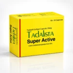 Tadalista Super Active  20 mg – samostatná žlutozelená krabička měkkých kapslí
