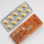 Vidalista 60 mg – stříbrný a měděný blistr se žlutými tabletami