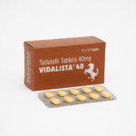 Vidalista 40 mg – krabička a blistr s deseti žlutými tabletami