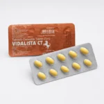 Vidalista CT 20 mg – přední a zadní strana blistru žvýkacích tablet