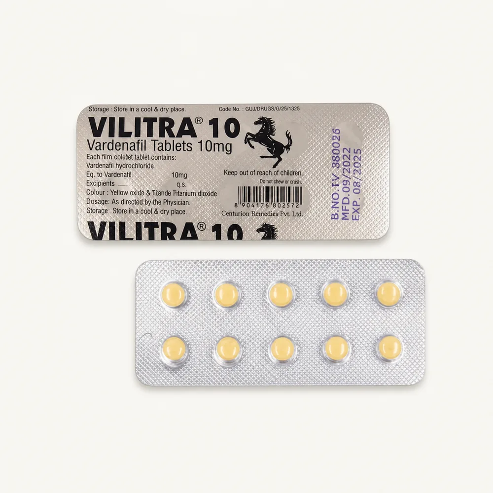 Vilitra 10 mg – doplňkový pohled na produktové balení 5