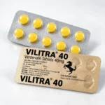 Vilitra 40 mg – přední a zadní strana blistru Vilitra 40