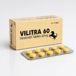 Vilitra 60 mg – krabička a blistr s deseti žlutými tabletami